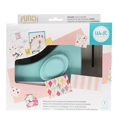 Image de We R Memory Keepers Square Punch Board, Plastique, Multicolore, 20 x 10 cm