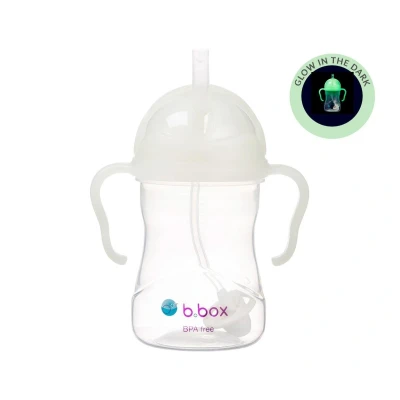 Image de b.box Tasse d&#039;apprentissage avec paille lestée 6 mois + Phosphorescent