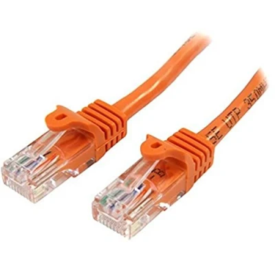 Image de STARTECH Câble réseau Cat5e UTP sans crochet 7 m Orange Cordon Ethernet RJ45 anti accroc patch