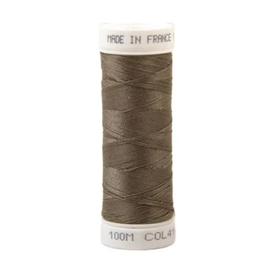 Image de Fil à coudre polyester 100m made in France Vert Kaki Clair 414