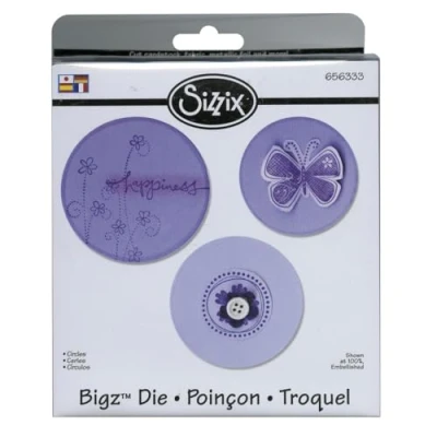 Image de Sizzix 656333 Matrice Bigz Scrapbook Dessin Cercles 14 x 17,4 1,9 cm