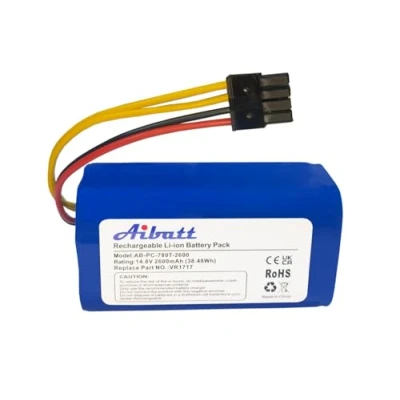 Image de Aibatt batterie Li ion de rechange pour aspirateur Proscenic Cocoa Smart 780T, 790T, VR1717 (14,8 V / 2600 mAh)