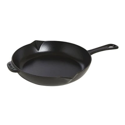 Image de STAUB Poêle en Fonte avec Double Bec Verseur, Ø 26 cm, Noir Mat