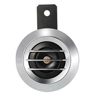Image de WANGCL klaxon de moto avec support, sirène électrique universelle 12V 110DB haut parleur rond étanche