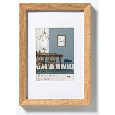 Image de walther design cadre photo chêne clair 15 x 20 cm avec passe partout, en bois Fiorito EF520E