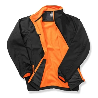 Image de Result R231m Veste Imprimable en Softshell Large Noir/Orange