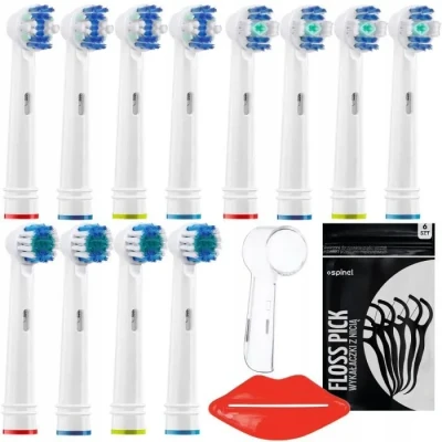 Image de 12x Têtes de brosse à dents interchangeables Precision, 3D White, Floss