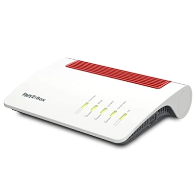 Image de AVM Fritz!Box 7590 AX Edition Amazon Exclusive (Routeur Wi FI 6, 2400 Mbps (5 GHz) &amp; 1200 (2,4 GHz), y Compris clé USB SanDisk, Mesh FI, Base DECT)