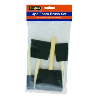 Image de Rustins Foam Brush Set (1,2,3 &amp; 4 In)