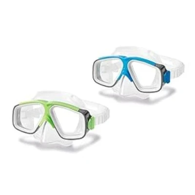 Image de Intex Surf Rider I.12, Masque Unisexe Adulte, Rouge/Vert, 22.9 x 7,9 21