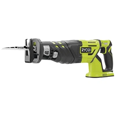 Image de RYOBI Scie Sabre Brushless Sans Fil à Batterie 18 V ONE+ Idéale Tous Matériaux Livrée avec 1 Lame Bois et Clé Hexagonale Chargeur non Inclus R18RS7 0