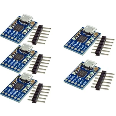 Image de TECNOIOT 5pcs CJMCU CP2102 Micro USB to UART TTL Module 6Pin Serial Converter