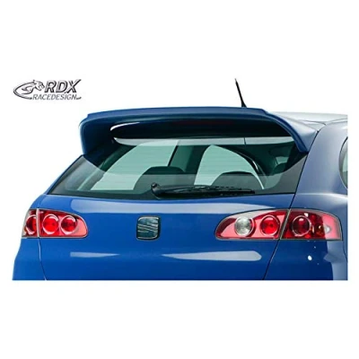 Image de Becquet de toit compatible avec Seat Ibiza 6L 3/5 portes 2002 2008 &#039;Large&#039; (PUR IHS), Noir