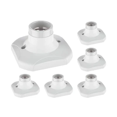 Image de ledscom.de 6 pièces plafonnier/douille de lampe ELEKTRA, porcelaine, blanc, 1x E27 max. 60W