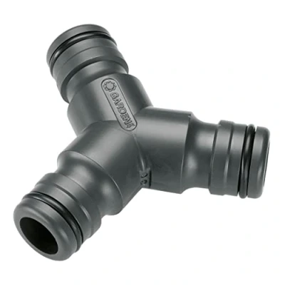 Image de Gardena Dérivation en Y grand débit robinet à deux voies haut pour le fonctionnement simultané de dispositifs d&#039;irrigation (2833 20), taille XL (19 mm 3/4&quot;)