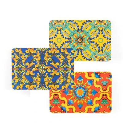 Image de Excelsa Trinacria Lot de 6 sets table rectangulaires, 43,5 x 29 cm, décorations assorties, plastique PP