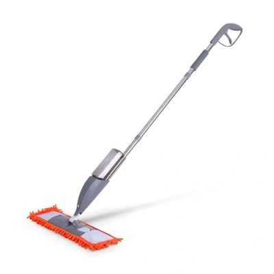 Image de Kit de serpillère avec fonction pulvérisation, balai serpillère, articulation à 360 , pour tous les coins, nettoyeur sol confortable housse lavable