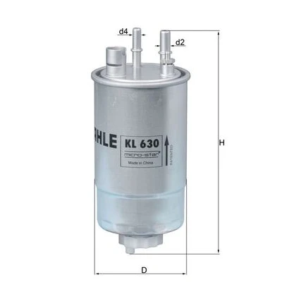 Image de MAHLE ORIGINAL KL 630 Filtre à Carburant de conduite 9 7,9 OPEL: Meriva A