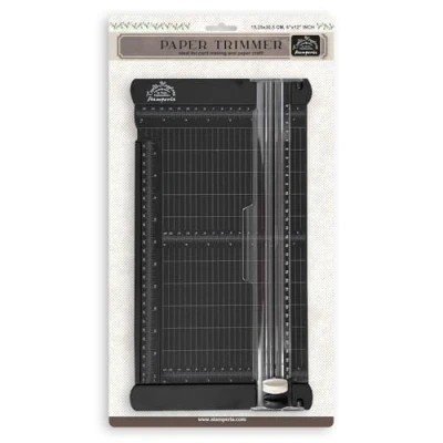 Image de Stamperia Coupe papier pour le scrapbooking, la fabrication de cartes, etc. Plateforme robuste, mesures impériales et métriques, comprend deux lames une découpe propre précise, parfaite