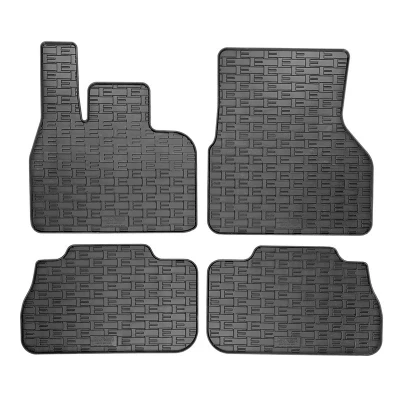 Image de AutoStyle CK RBM02 Ensemble de tapis sol caoutchouc avant et arrière 4 noir