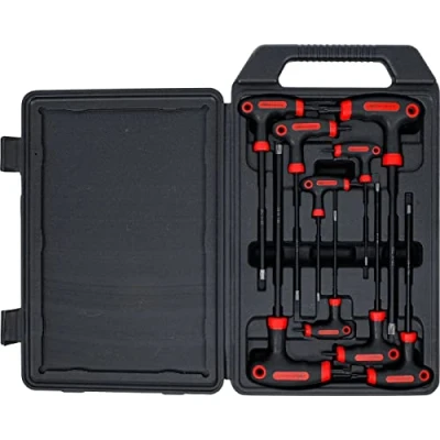 Image de BGS Diy 7880 Tournevis avec poignée en T Profil (pour Torx) perçage frontal T10 T50 9 pièces