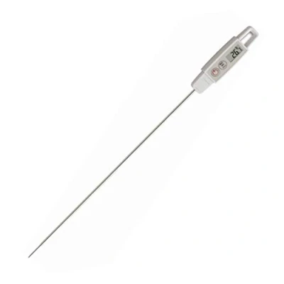 Image de TFA Dostmann 30.1058.02 Thermomètre à sonde piquer Plage de mesure 40 +250 C conforme HACCP, Blanc.