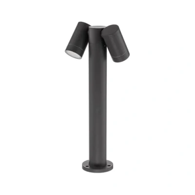 Image de Prios luminaire pour socle Tulimar, 45 cm, anthracite, à 2 lampes, alu