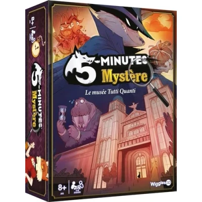 Image de ASMODEE Wiggles 3D 5 Minutes Mystère : Le musée Tutti Quanti Jeux de société Cartes coopératif Adulte et Enfant à partir 8 Ans 2 6 Joueurs Version française