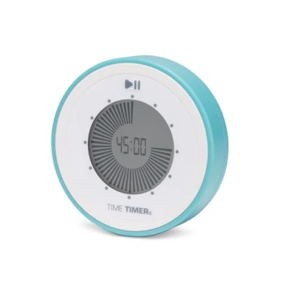 Image de Time Timer Twist Horloge numérique de 90 Min pour Apprendre en Classe Les Enfants, Outil d&#039;apprentissage l&#039;école à Domicile, Bureau pour, minuteries d&#039;exercice et Cuisine Bleu