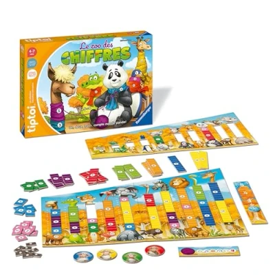 Image de Ravensburger tiptoi® Jeu interactif Le zoo des chiffres Lecteur vendu séparément éducatif électronique, sans écran Dès 4 ans version française 00 189