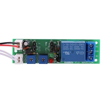 Image de 1pc DC 12V / 24V Temps de Cycle réglable Module Commutation délai on/Off Minuterie Temporisateur 6 Types en Option(DC12V 0 120mins)