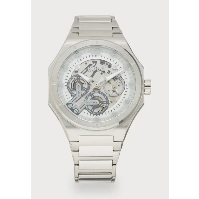 Image de HUGO Grail Skeleton Montre silvercoloured, Homme, Taille: One Size, Silver coloured