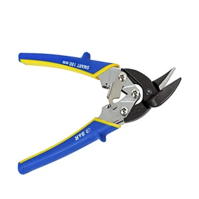 Image de S&amp;R Mini Cisailles à Tôle Cisaille Plasquiste pour Métaux et Plâtre 180 mm 60 62 HRC. Coupe droite