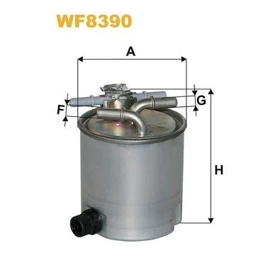 Image de WIX FILTERS WF8390 Filtre à Carburant de conduite 10 DACIA: Sandero I, Logan I MCV, Berline, SUZUKI: Jimny SUV