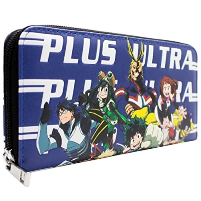 Image de My Hero Academia All Might Plus Ultra Class 1 A Portefeuille Pochette Poche à Monnaie &amp; Porte Carte, Bleu