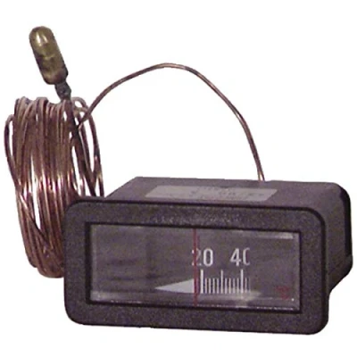 Image de DIFF Thermomètre rectangulaire, capillaire 3000mm, 0/120C