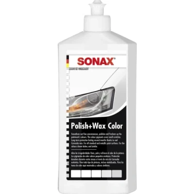 Image de SONAX Polish+Wax Color (500 ml) pour toutes peintures standard et métallisées facile à appliquer d’une grande efficacité Réf: 02960000