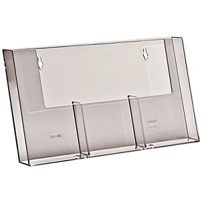 Image de 3W110H Taymar Présentoir mural à 3 cases pour brochures Format DL