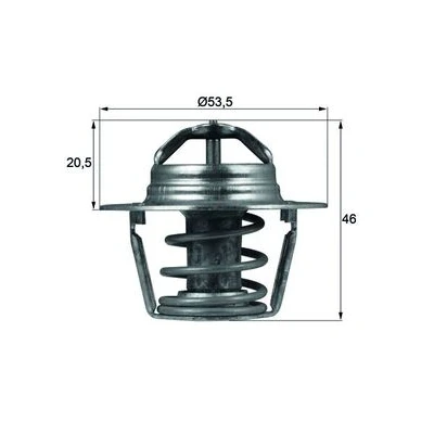 Image de MAHLE ORIGINAL TX 91 89D Thermostat d&#039;eau 89 53,5 avec joint d&#039;étanchéite RENAULT: Kangoo I, I Express, LAGUNA 2