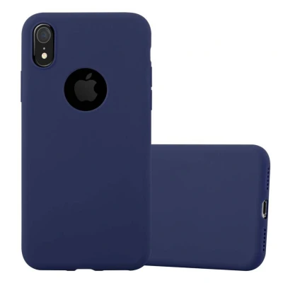 Image de Coque pour Apple iPhone XR en CANDY BLEU FONCÉ Housse de protection Étui silicone TPU flexible Neuf