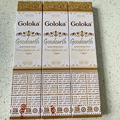 Image de Goloka Lot de 3 paquets d&#039;encens Goodearth 15 g chacun