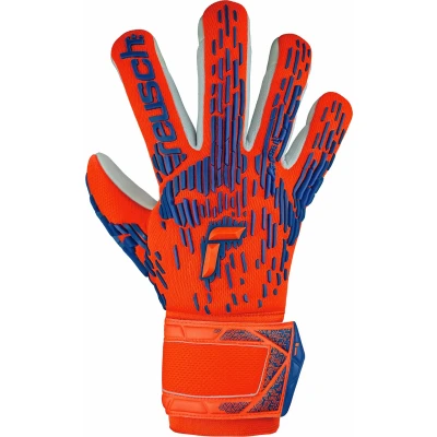Image de Reusch Torwarthandschuh Attrakt Freegel Silver Junior Gants de gardien but pour enfants, Taille: 8, 2210 hyper orng elec blue