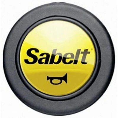 Image de Bouton de klaxon SABELT SBP011 Jaune Fabriqué en Europe 1 pièce