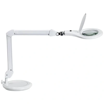 Image de Lampe à loupe LED MAULmakro, socle, blanc