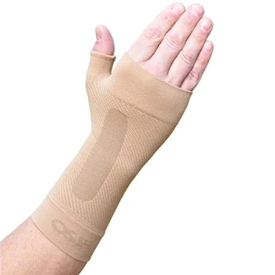 Image de Orthosleeve® WS6 Manchon de poignet Naturelle taille S Technologie Exclusive Compression 6 Zones® Léger, confort flexible Design ajustable Syndrome du canal carpien, entorse, arthrite, soulagement la douleur Améliore circulation