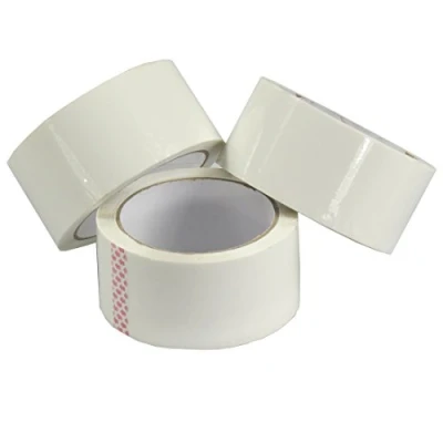 Image de triplast 48 mm x 66 m Ruban adhésif d&#039;emballage à faible bruit blanc (Lot de 6)