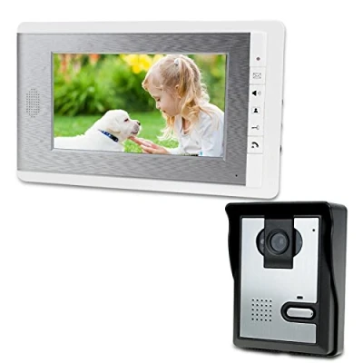 Image de LIBO 7 Pouce Étanche Vidéo Interphone Filaire Sonnette Porte Peephole Numérique HD Moniteur IR Nuit Vision Caméra pour Maison Système D&#039;entrée