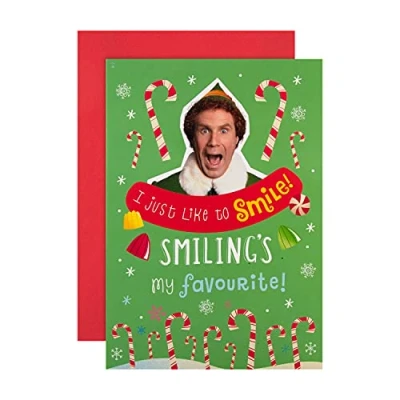 Image de Hallmark Carte de Noël pop up Motif lutin Warner Bros souriant