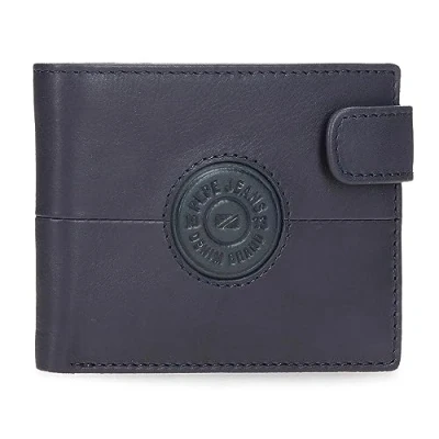 Image de Portefeuilles et porte monnaie Pepe Jeans Cracker en cuir de vache, noir, marron, vert, différentes tailles