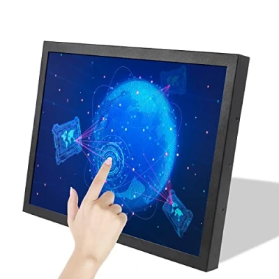 Image de VSDISPLAY Moniteur Tactile Industriel avec Deux Haut parleurs, écran LCD résistif 15 Pouces 1024 x 768 HD 400 nit IPS entrée vidéo HDMI VGA DVI